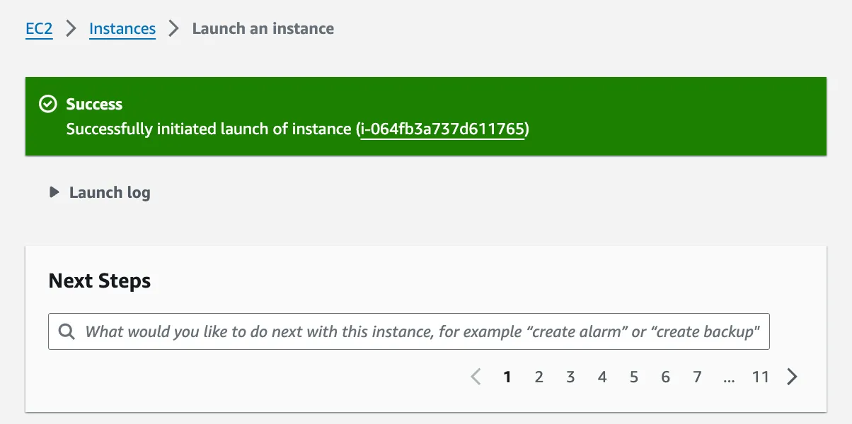 Launch Instance